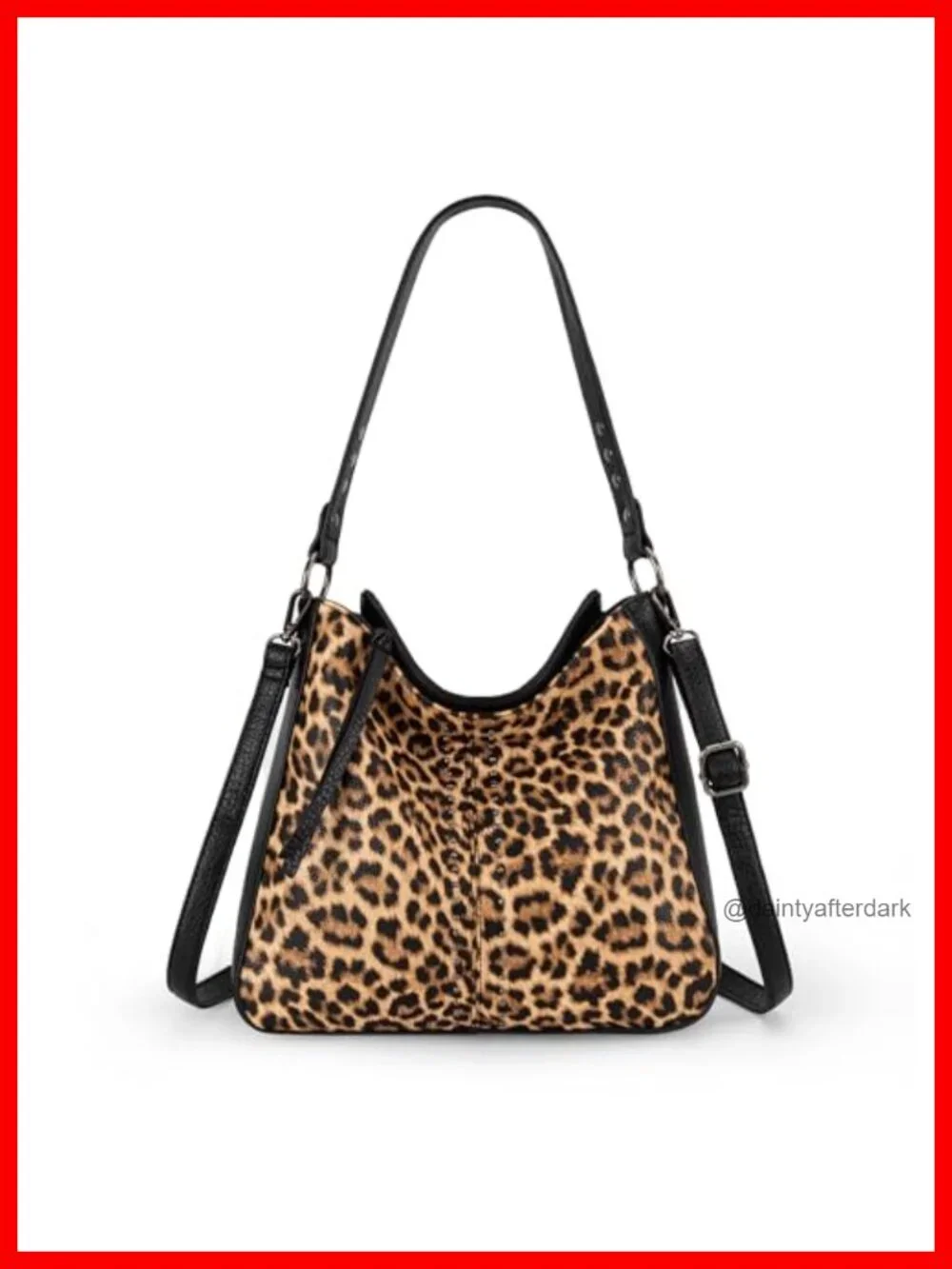 Vegan PU Faux Leather Hobo Handbag Crossbody Shoulder Purse with Adjustable